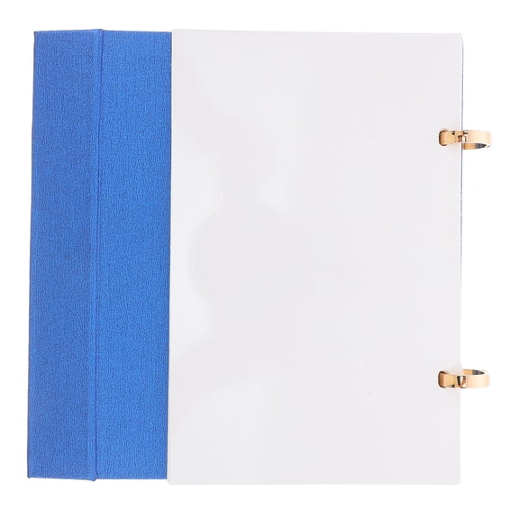ETHZZLE Custom Desktop Calendar Undated Desk Calendar Blue Cardstock Minimalist Style 1Pack