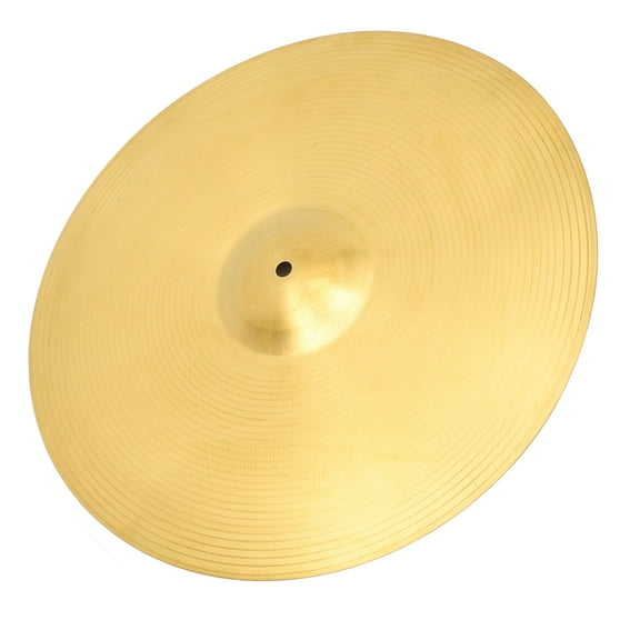 ETHZZLE Drum Set Crash Cymbals Yellow Brass Round Crash Sound For Musicians 1Pcs