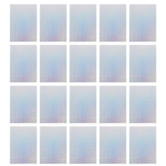 ETHZZLE Holographic Printable Vinyl Sheet in Blue for Custom Logos on Cups Windows and Cars