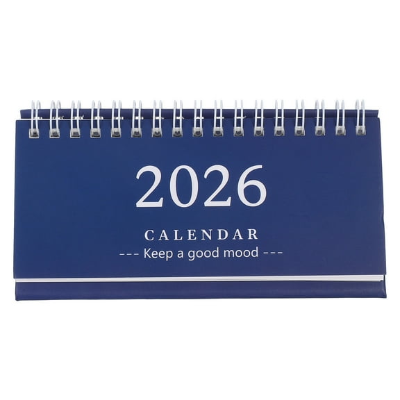 ETHZZLE 2026 Daily Standing Calendar in Dark , Elongated Paper Format for Effective Schedule Management, 1 Piece