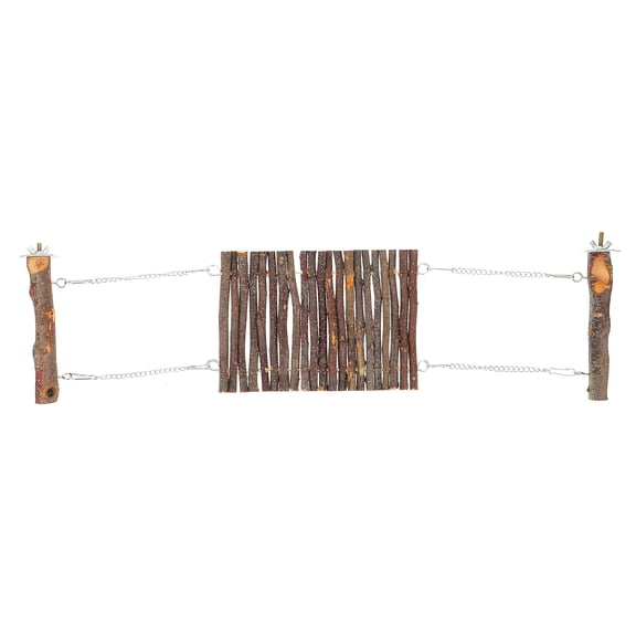 ETHZZLE Dark Brown Space Saving Small Pet Hammock Bed for Guinea Pigs Stylish Hanging Swing