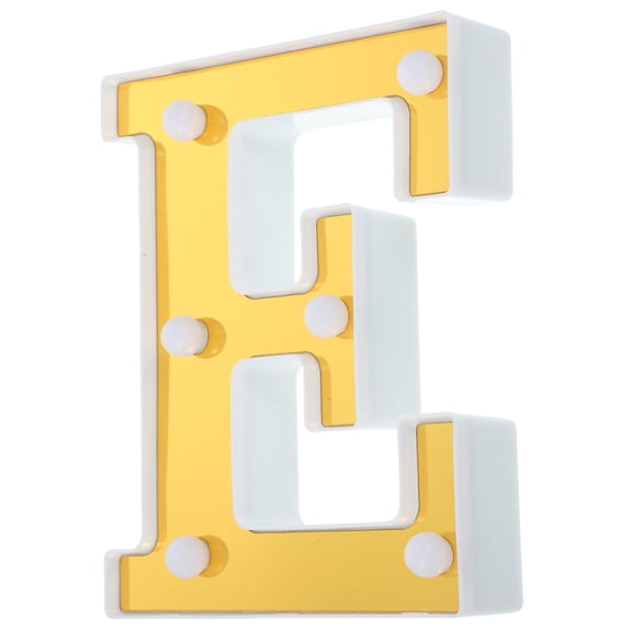 ETHZZLE Golden LED Letter Light for Home Decor Battery Powered Decorative Sign