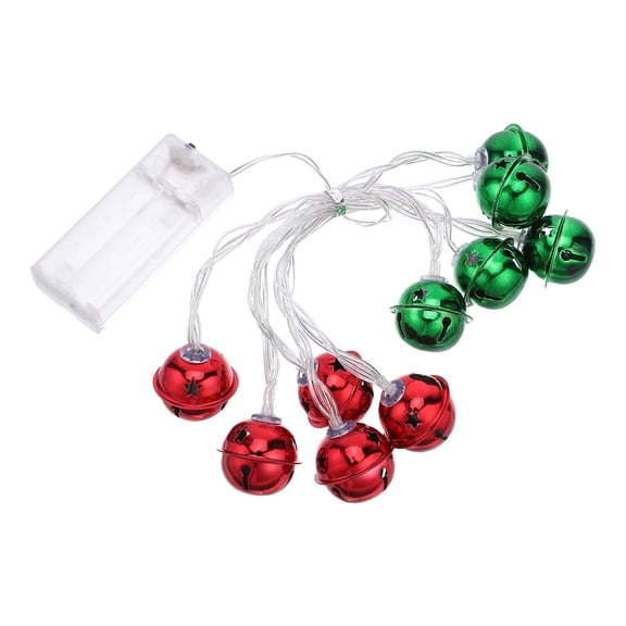 ETHZZLE Battery Powered Christmas Bell LED ng Lights for Indoor Outdoor Use