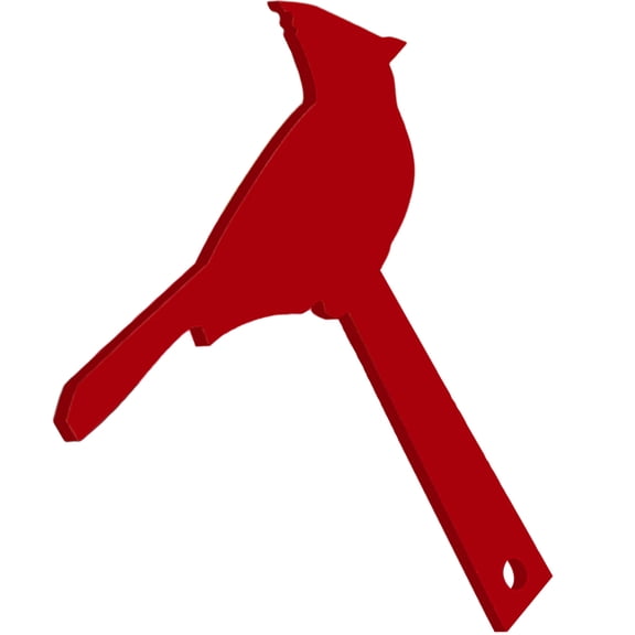 ETHZZLE Red Acrylic Bird Mailbox Pick Outdoor Yard Decoration Weather Resistant