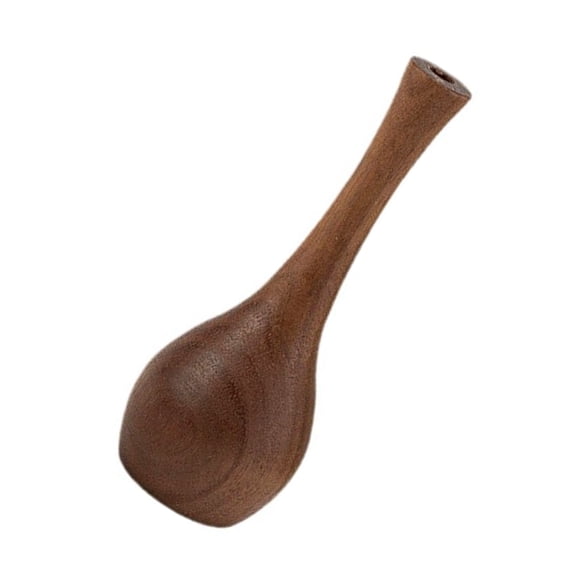ETHZZLE Handcrafted Walnut Wood Vase for Modern and Rustic Home Decoration