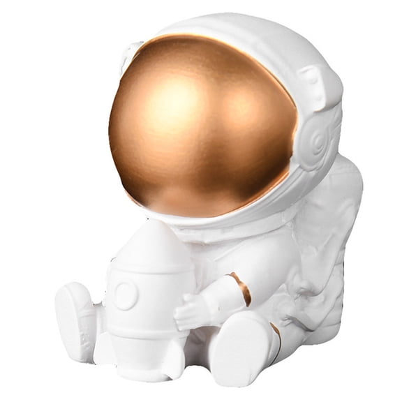 ETHZZLE Resin Astronaut Figurine Desktop Ornament Modern Science Home Accessory
