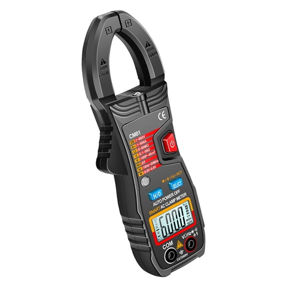 ETHZZLE Digital Clamp Meter with Detector for Voltage, Current, and Resistance Testing