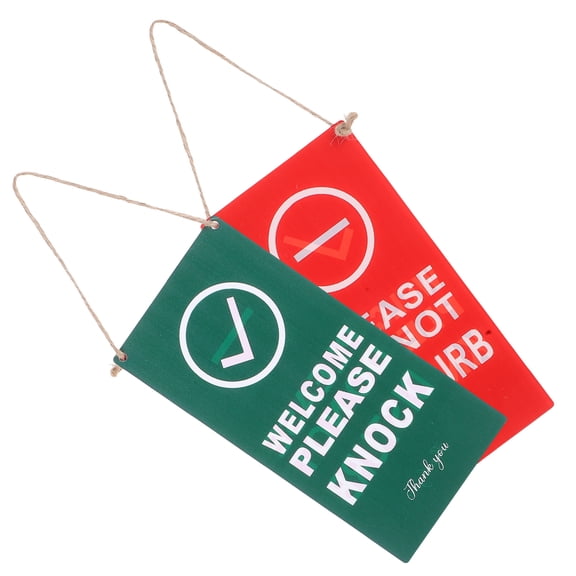 ETHZZLE Double Sided Door Sign for Business Acrylic Open Closed Do Not Disturb Welcome Hanging Plaque