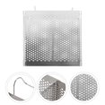 thumbnail image 1 of ETHZZLE Stainless Steel Hanging Utensil Drying Rack with Hooks Double Compartment Silver, 1 of 8
