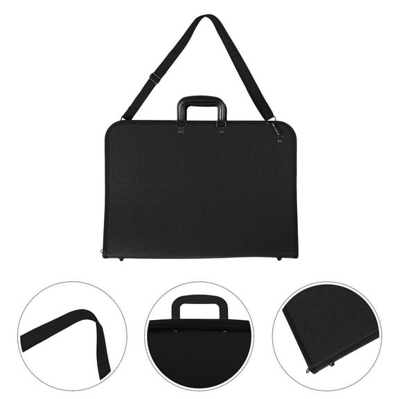 ETHZZLE Outdoor Painting Board Storage Bag in Black with Ergonomic Shoulder Strap