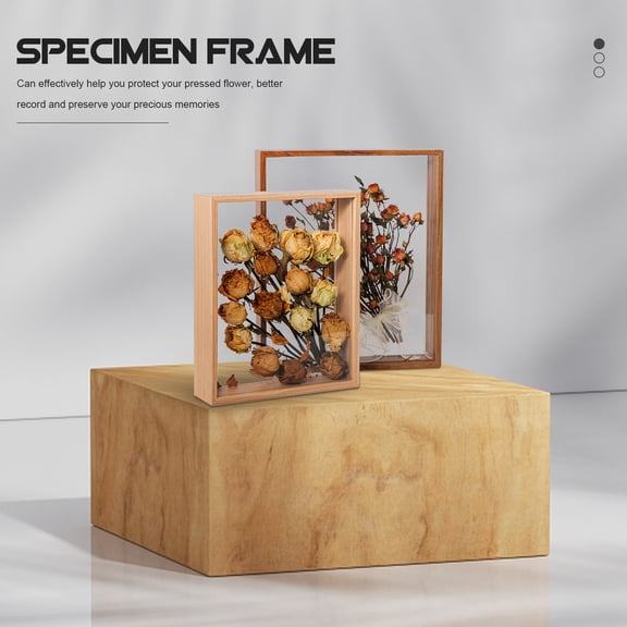 ETHZZLE 1-Pack Dried Flower Display Frame with Synthetic Material for Memory Preservation and Decorative Home