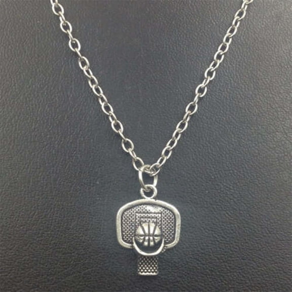 ETHZZLE Men's Basketball Pendant Necklace Chain Stylish Sports Jewelry Accessory