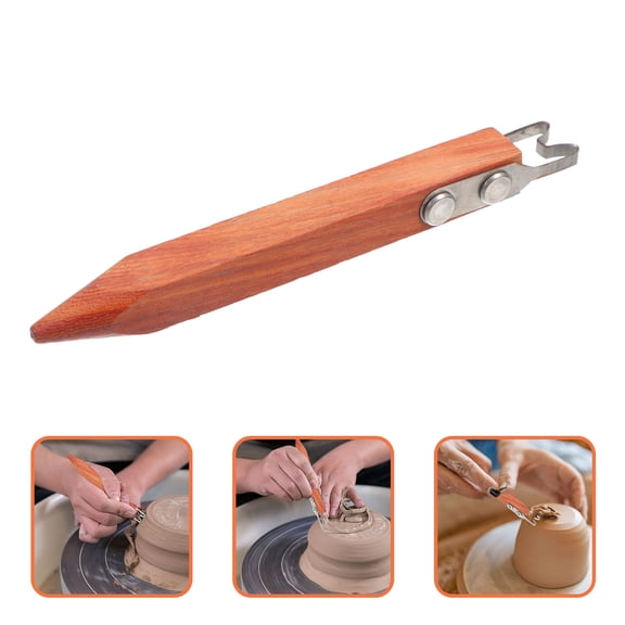 ETHZZLE Durable Ceramic Clay Tool for Pottery Wheel Throwing and Precise Foot Shaping with Sharp Edge