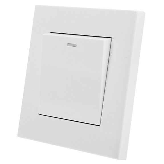 ETHZZLE Sturdy White Wall Switch Panel Made from Pc and Tin-Phosphor Bronze for Convenient Use