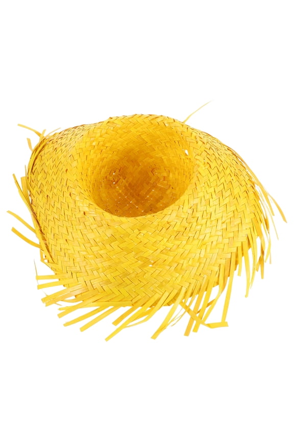 Easter Special Woven Straw Sun Hat Yellow Stylish Lightweight Beach Hat