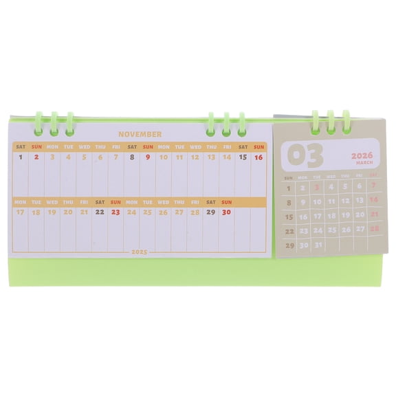 ETHZZLE 2026 Desk Planner in Light Green, Small Monthly & Weekly Organizer Calendar for Efficient Scheduling