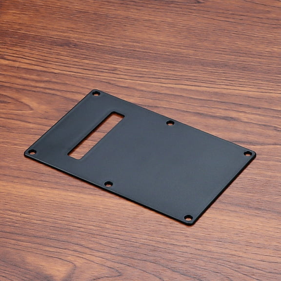 ETHZZLE Guitar Neck Plate Black Plastic Tremolo Cover Backplate Replacement Guitar Protective Pickguard