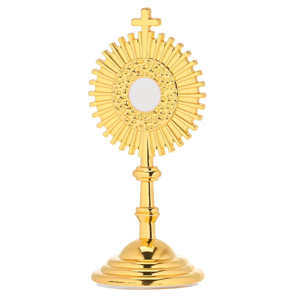 ETHZZLE Modern Metal Catholic Cross Statue for Church and Home Decoration