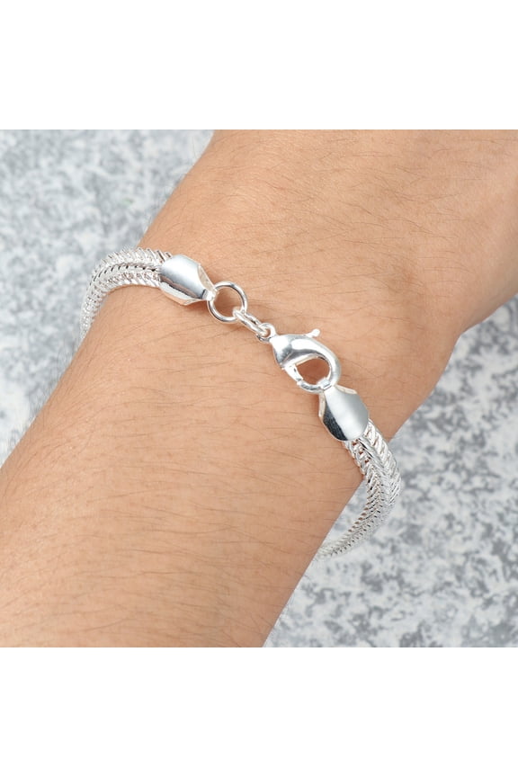 Elegant Copper Snake Bone Bracelet Adjustable Comfortable Plated Design for Stylish Everyday Wear