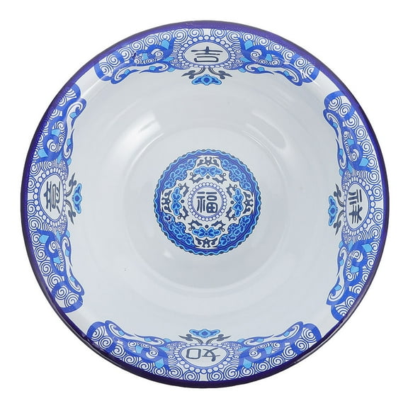 ETHZZLE Enameled Bowls Round Blue Multi-functional Home Use 1Pack