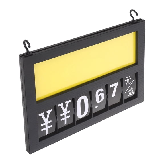 ETHZZLE Erasable Shop Price Board with Hooks for Supermarket Retail Display