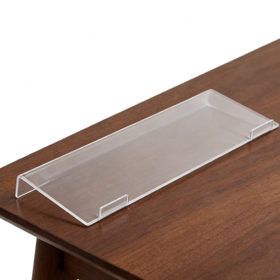 ETHZZLE Ergonomic Tilted Keyboard Riser Stand in Transparent Clear Acrylic Material