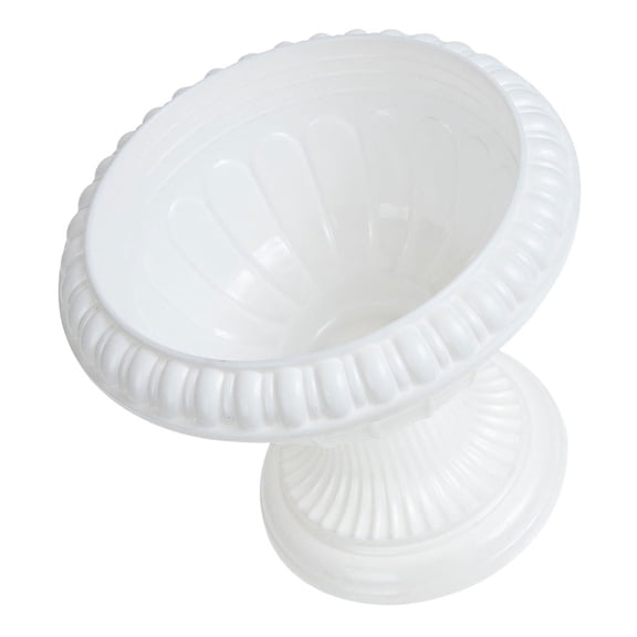 ETHZZLE European Style Plastic Decorative Flowerpot Retro Roman Plant Container White
