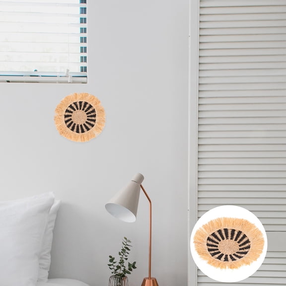 ETHZZLE Rustic Style Woven Wall Art Ornament with Fine Workmanship for Home Decor