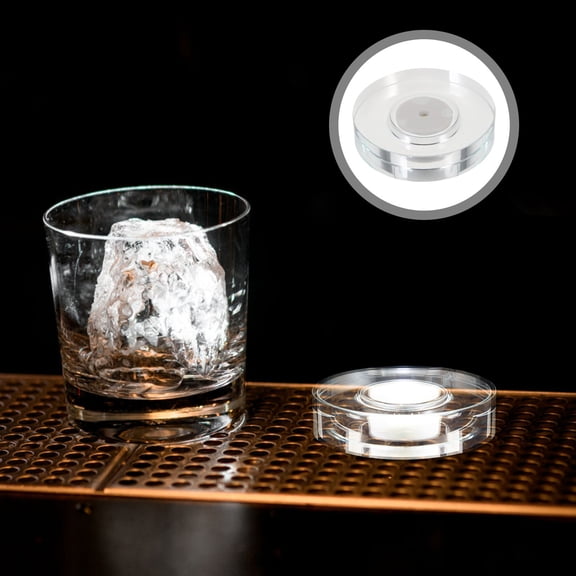 ETHZZLE Lighted Display Stand with USB Rechargeable LED White Light for Crystal and Acrylic Display