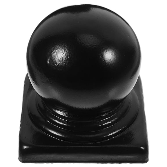 ETHZZLE Decorative Black Fence Finials Metal Post Toppers with Stable Weather Resistant Design