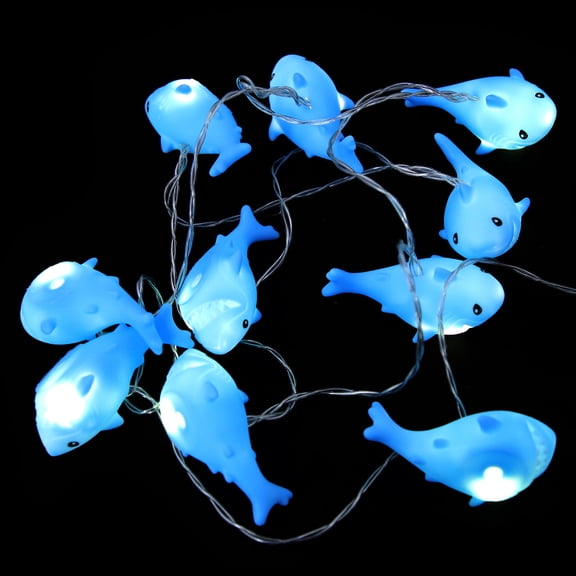ETHZZLE Festival Adorn Shark String Light Plastic Lighting Bedroom Decor 1Pack