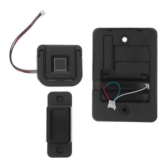 ETHZZLE Fingerprint Lock for Cabinet Doors with No Drill Installation and Keyless Quick Access in Black