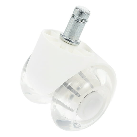 ETHZZLE Desk Chair Wheels Replacement Transparent with PU Spring Silent Double Bearing Casters
