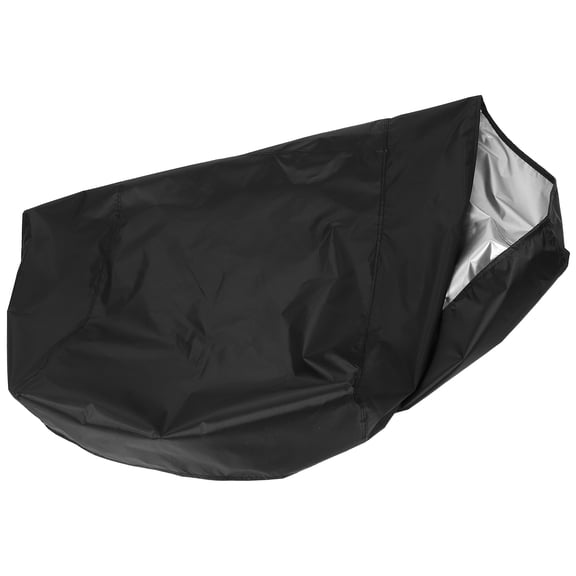 ETHZZLE Foldable Black Winter Sled Cover with Thick Insulated Lining and Adjustable Windproof Straps for Outdoor