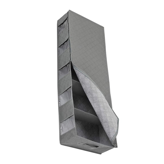 ETHZZLE Large Capacity Under Bed Storage Bag with Handles, Grey Breathable Non-Woven Clothes Organizer for Efficient Space Saving