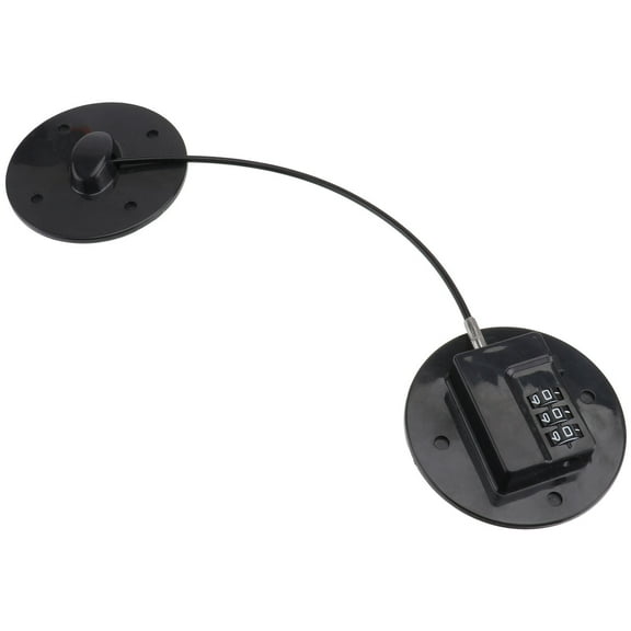 ETHZZLE Refrigerator Door Lock Black Adhesive Combination Lock for Home Cabinets and Drawers