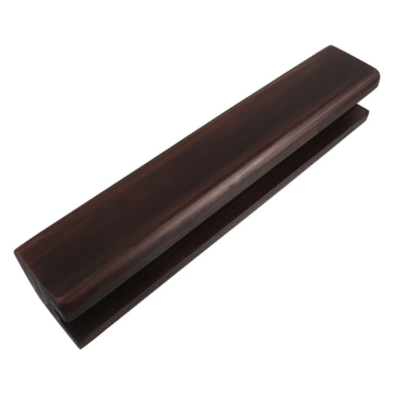 ETHZZLE Full Length Mirror Base Stand Wooden Floor Support Dark Brown for Home Decor