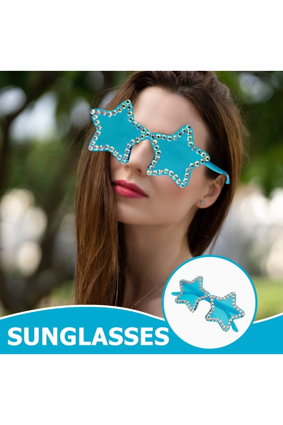 Women's Funky Rimless Sunglasses Frameless Design Lake Lens 1 Set Stylish UV