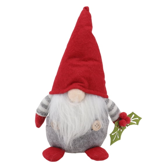 ETHZZLE Garden Fairy Figurines Gnome Doll Red Cloth Photography Prop For Bar 1Pc