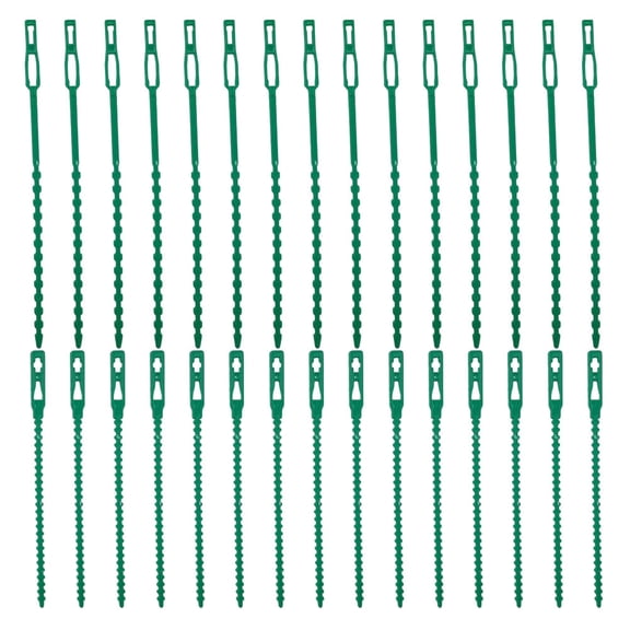 ETHZZLE Garden Nylon Ties 200Pcs Dark Green for Climbing Vines 6.7X0.4X0.2In