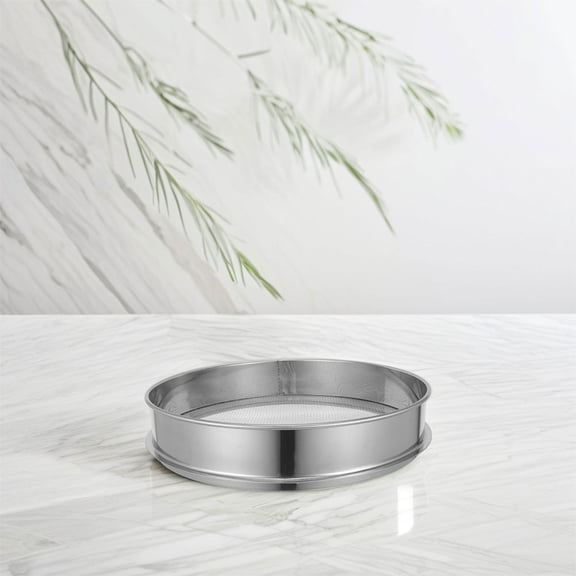 ETHZZLE Stainless Steel Garden Soil Sifter Round Mesh Screen Strainer for Yard Gravel and Sand