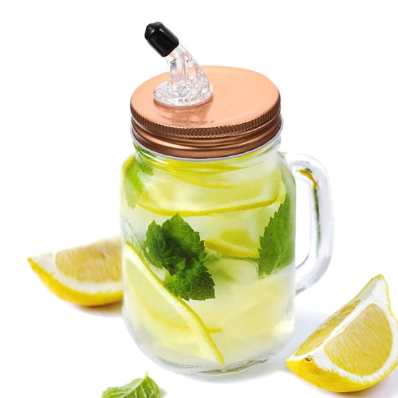 ETHZZLE Golden Acrylic and Stainless Steel Wine Pourer Kitchen Oil Pourer Practical Liquor Spout for Home Use 3.5 oz