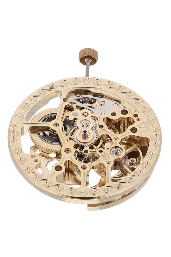 Golden Automatic Watch Movement Accessory with Stable Precision for Wristwatch Repair Projects