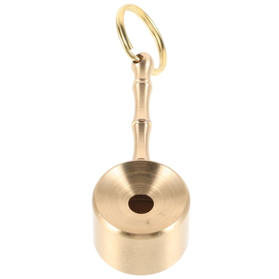ETHZZLE Golden Brass Pendant Whistle 1Pack for Boat and Rescue Signaling in Survival Situations for Professionals