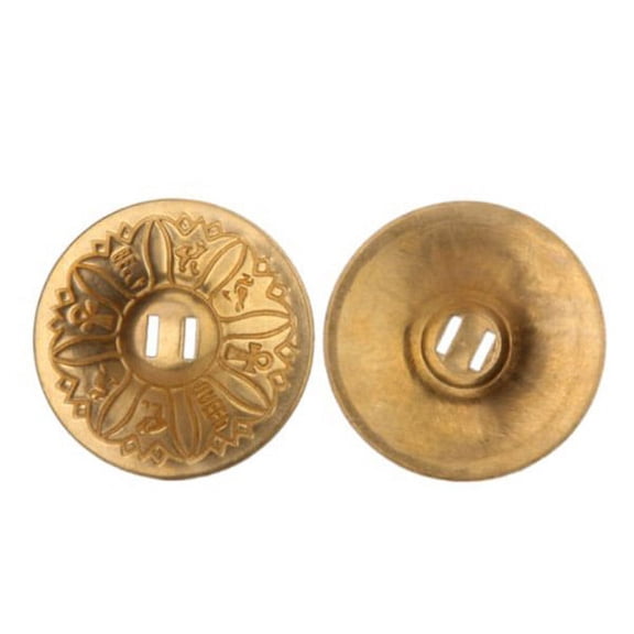 ETHZZLE Finger Cymbals for Adults Finger Copper Golden Women Belly ce Performance 1 Pair