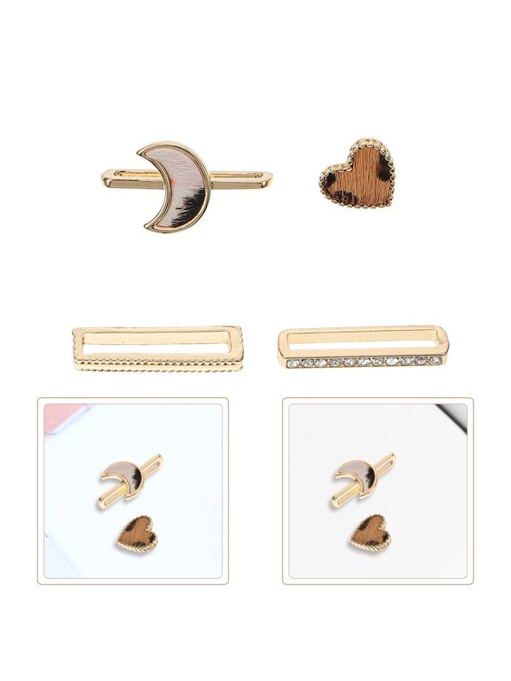 Golden Watch Strap Rings, Durable Alloy, Stylish Decor, 4Pcs