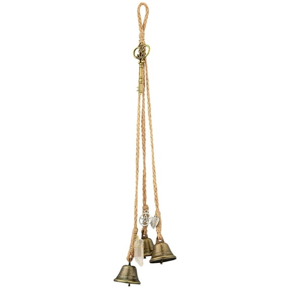 ETHZZLE Golden Hanging Blessing Wind Chime Pendant for Door and Indoor Home Decorative Wind Bell