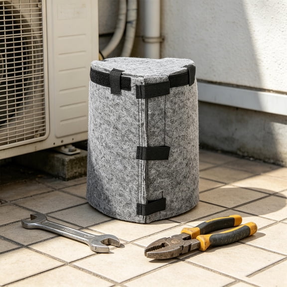 ETHZZLE Grey Sound Dampening Wrap for Air Conditioner with Self-Adhesive, Insulation Material