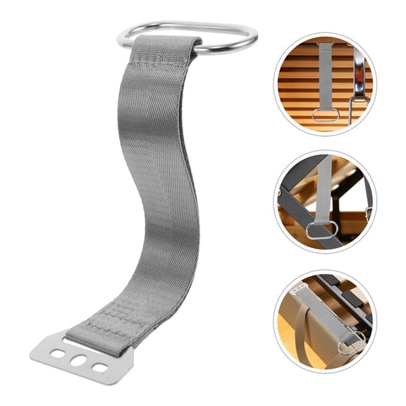 ETHZZLE Universal Grey Bed Storage Strap for Metal Wooden Upholstered Frames with Strong Polyester Material