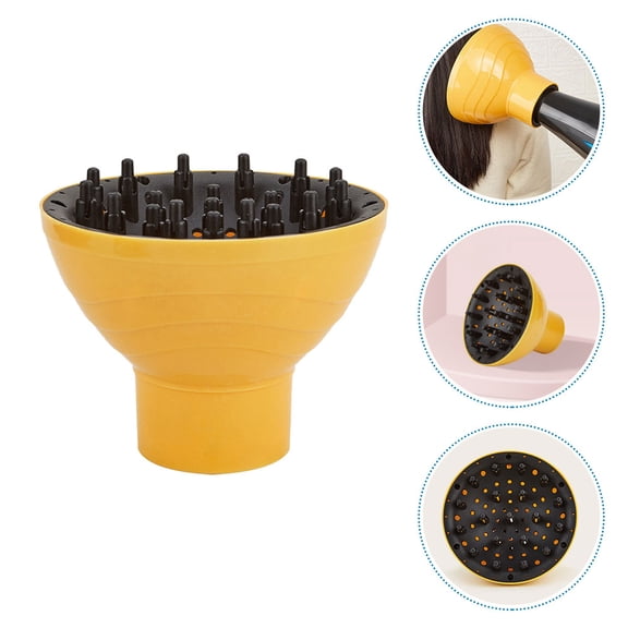 ETHZZLE Universal Hair Diffuser Cover Yellow Lightweight Plastic Blow Dryer Accessory